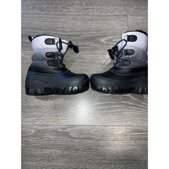 Members Mark Kids Sz. 9/10 Black Waterproof Insulated Snow Winter Boots Unisex - Picture 4 of 8